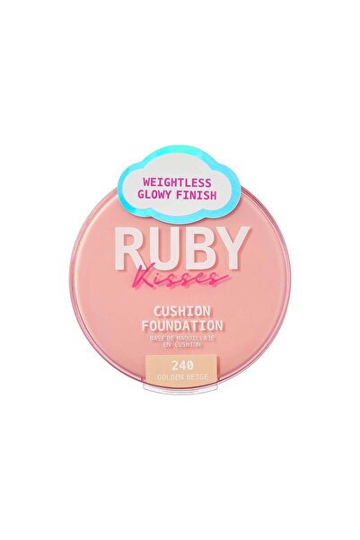 Ruby Kisses Компактен фон дьо тен тип кушон, Златист бежов, 15 г