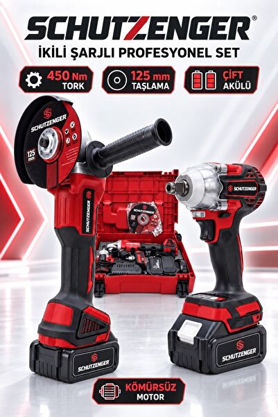 ŞARJLI SOMUN SIKMA BİJON SÖKME 450Nm VİDALAMA AVUÇ TAŞLAMA SPRAL MAKİNESİ 125mm ÇİFT BATARYA SETLİ K