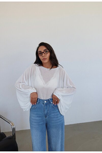 VIORA FASHION Balloon Sleeve Oversize Knitwear