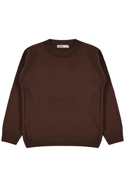 Civil Boys Basic Sweater for Ages 6-9 - Brown