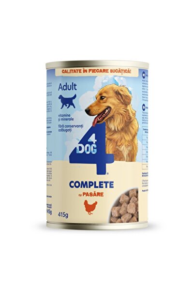 4dog Υγρή τροφή σκύλου, 4Dog, κονσέρβα 415 γρ., για όλα τα μεγέθη, ενήλικος, ...