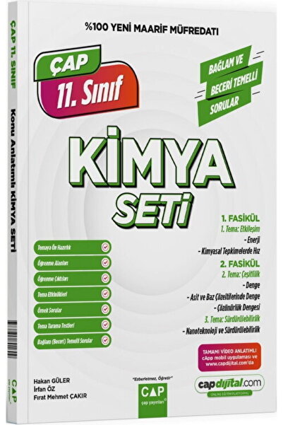 Çap Yayınları 11. Sınıf Kimya Maarif Model Set