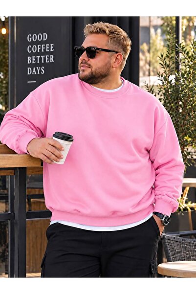 BENROMA 3 Yarn Combed Cotton Plus Size Unisex Sweatshirt Me6