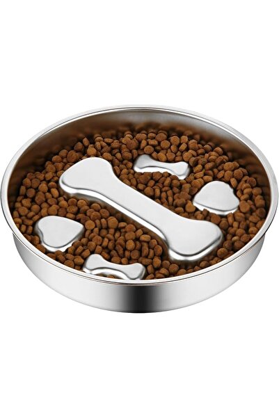 GENERAL Fri4free Slow Feeder Dog Bowl - Stainless Steel Dog Slow Feeder Lick ...