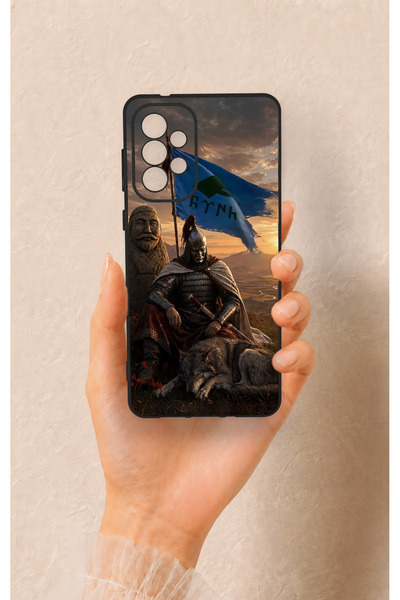 Vip Case Samsung-A73 Compatible Kıpçak Military Patterned Silicone Case