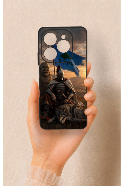 Vip Case Tecno Spark 20 Pro Compatible Kıpçak Military Patterned Silicone Case