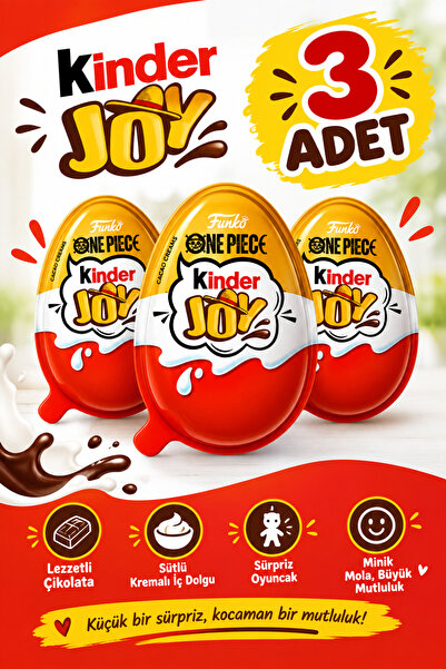 Ferrero Kinder Joy One Piece Netflix Sürpriz Yumurta 3'lü 3x20g