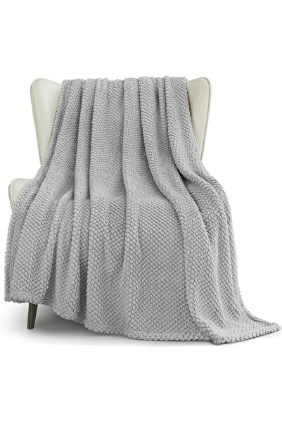 GENERAL XL Size 1.3m*1.8m Lamb Wool Sofa Blanket Jacquard Plush Fluffy Fuzzy ...