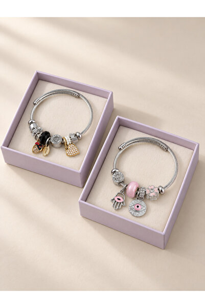 İtalyan charm bileklik 2'li set
