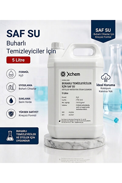 Buharlı Temizleyiciler İçin Saf Su - 5 Litre