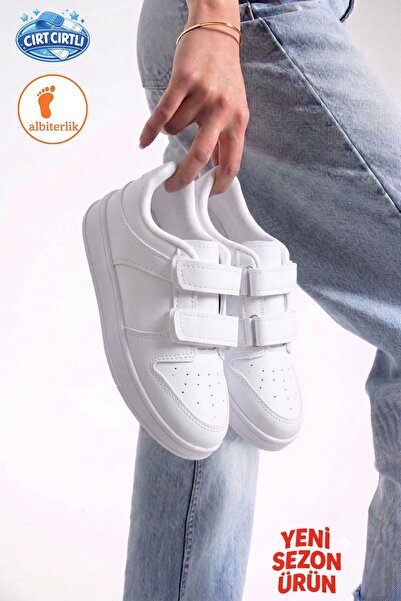 AlbiShoes Pantofi sport pentru copii, unisex, pentru fete și băieți, cu velcr...
