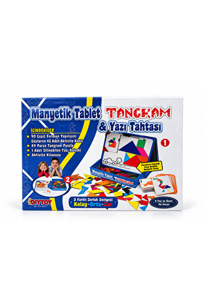 Tangram Manyetik Tablet ve Yazı Tahtası 96 Parça
