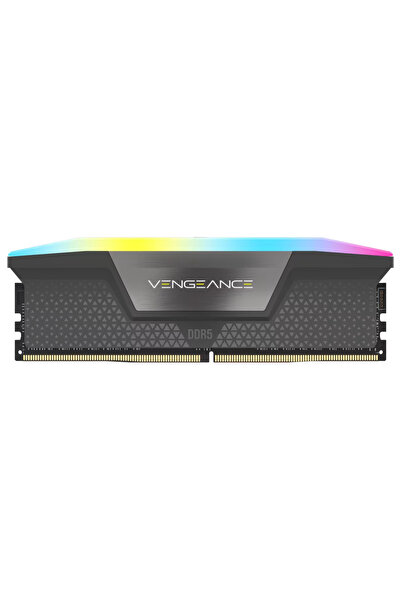 Corsair 32GB (1x32) Vengeance RGB 6000MHz CL38 DDR5 XMP/EXPO Gri Single Kit Ram