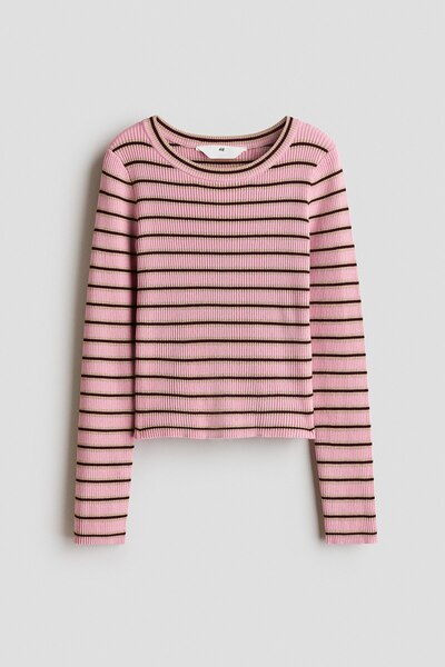 H&M Lastik Örgülü Kazak