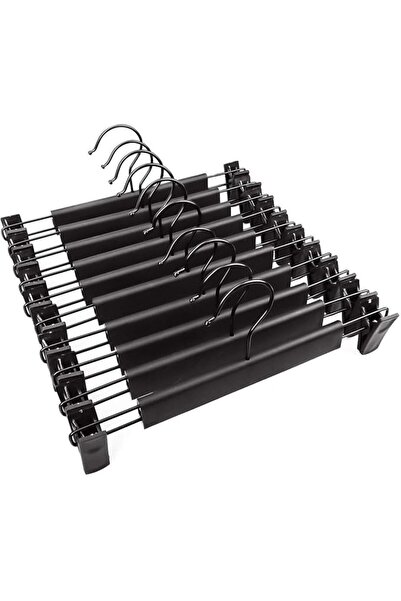 Yelajoy 15 Pack Pants Hangers, Clothes Hangers with 360° Swivel Hooks, Adjust...