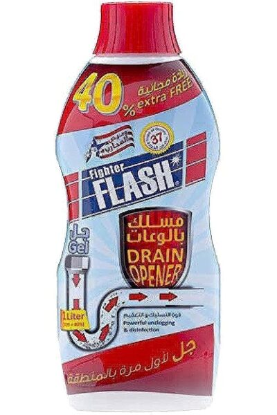 Fighter FLASH جل فتح المجاري فلاش فايتر - 1 لتر