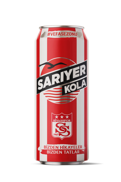 Sarıyer Gazoz SARIYER KOLA SİVASSPOR ÖZEL ÜRETİM 24'LÜ 330 ML