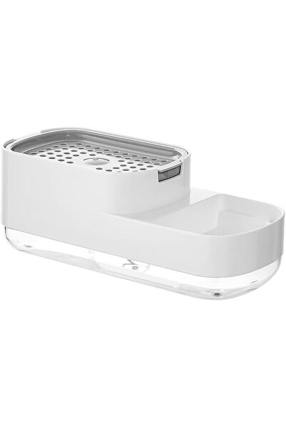 EXCEFORE Liquid Dish Soap Dispenser, 3-in-1 Premium 20 Oz with Sponge Holder ...