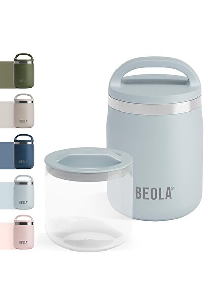 BEOLA 600ml Food Jar thermo Lunch Box Food Stainless Steel Double Wall Insula...