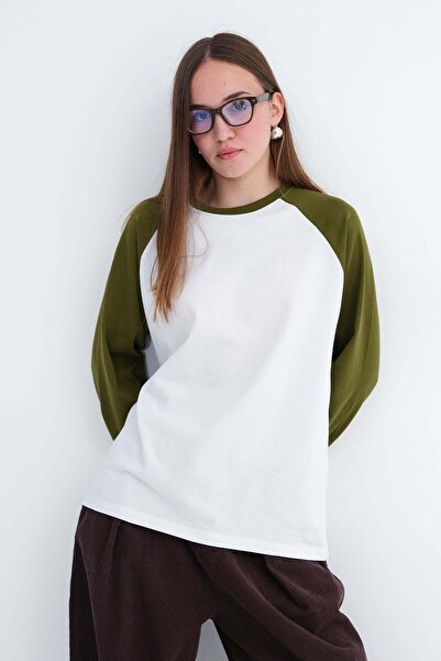 Addax Uzun Kollu T-shirt B9074