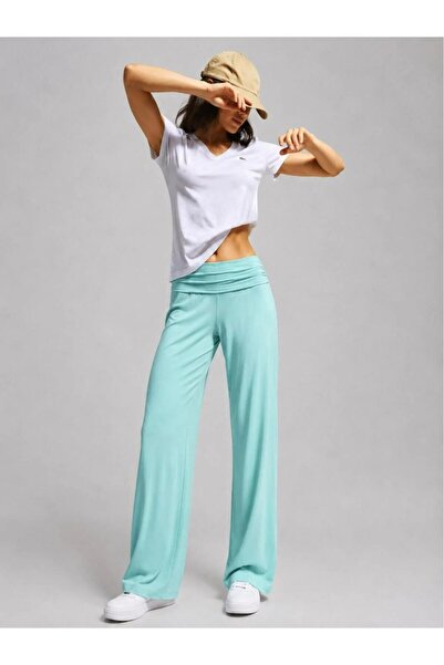 Moonstarcollection Sabduedd Coral Teal Turkuaz Yoga Pantolonu
