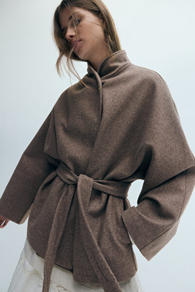 H&M Keçeli Oversize Kaban