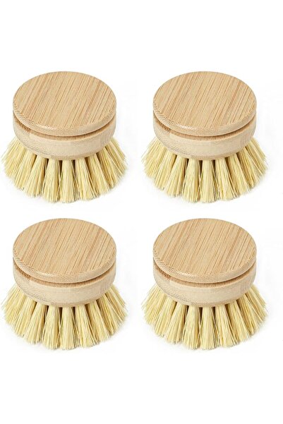 ALMEKAQUZ YelaJoy Kitchen Dish Scrubber Set of 2 • Bamboo Dish Brush for Wash...