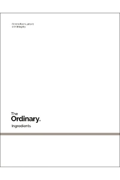 Ebury Press The Ordinary: Συστατικά