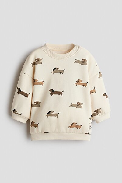 H&M Baskılı Sweatshirt