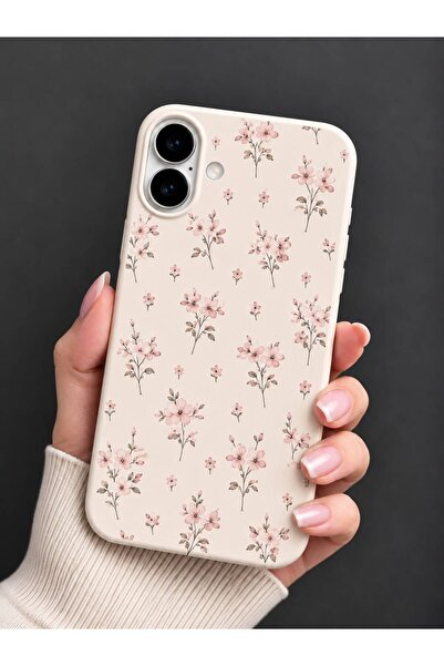 İphone 17 Uyumlu Lansman İçi Kadife Şık Desenli Silikon Telefon Kılıfı