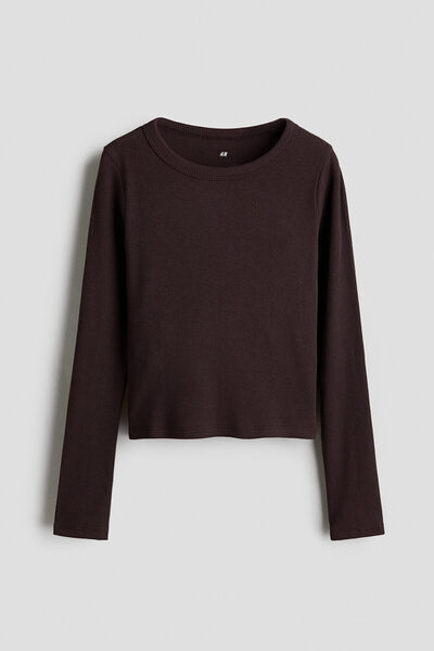 H&M Pamuklu ve Ribanalı Üst