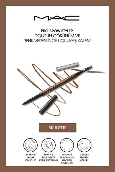 M.A.C Pro Brow Styler Dolgun Görünüm ve Renk Veren İnce Uçlu Kaş Kalemi - Bru...