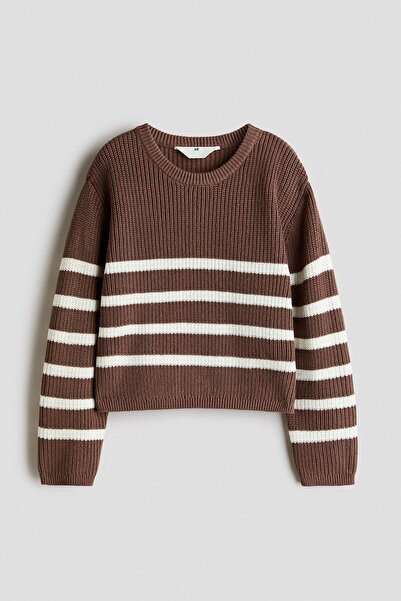 H&M Lastik Örgülü Kazak