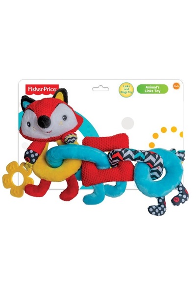 FISHER PRICE Fisher-Price Lion Plush Toy with Textured Rings 30 x 20 x 6 cm