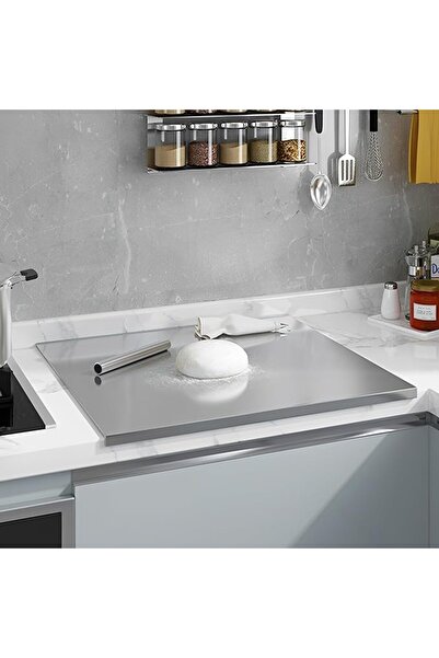 Beauenty Stainless Steel Cutting Board for Kitchen,Large Size Chopping Board,...