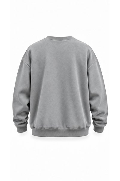 Karatopak 3'lü İki İplik Şardonlu Bisiklet Yaka Oversize Unisex Sweatshirt