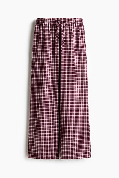 H&M Pamuklu Flanel Pijama Altı
