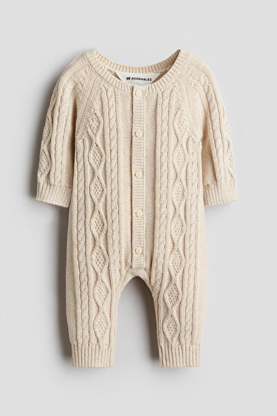 H&M Pamuklu Tekstüre Triko Tulum