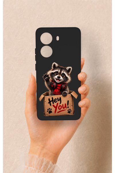 Vip Case Cute Raccoon Patterned Silicone Case Compatible with Poco X7 Pro