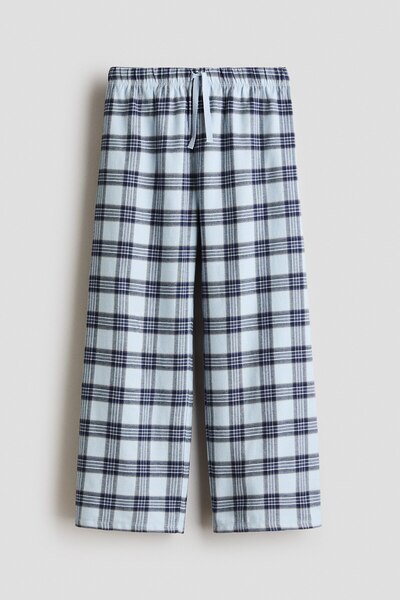 H&M Desenli Flanel Pijama Altı
