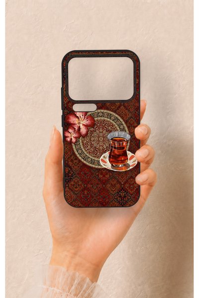 Vip Case حافظة سيليكون متوافقة مع هاتف Xiaomi Mi 17 Pro 5G بنمط السجاد والشاي