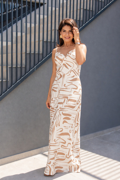 RAMONA BADESCU EXCLUSIVE CASIANA DRESS - SAHARA
