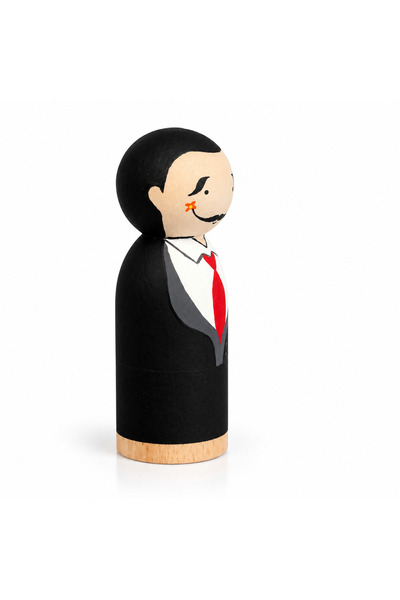 pinaart Wooden Peg Doll Art Series -Salvador Dali-