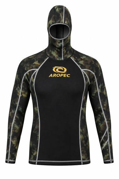 Aropec 1mm Camo Kapuşonlu Rash Guard