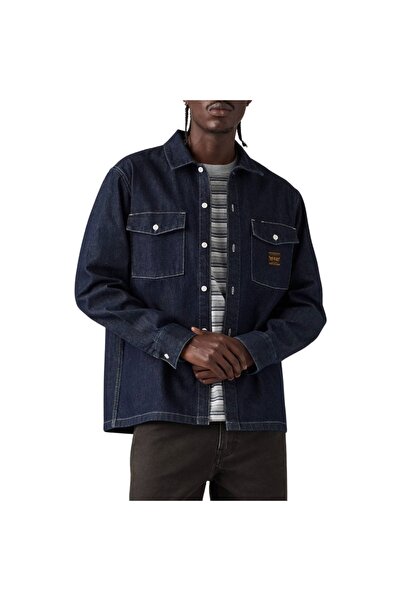 Levis LEVI'S ΕΡΓΑΤΙΚΟ ΤΖΙΝ ΠΟΥΚΑΜΙΣΟ ΜΕ ΜΑΚΡΙΑ ΜΑΝΙΚΙΑ RINSE WORK REPEAT II XL