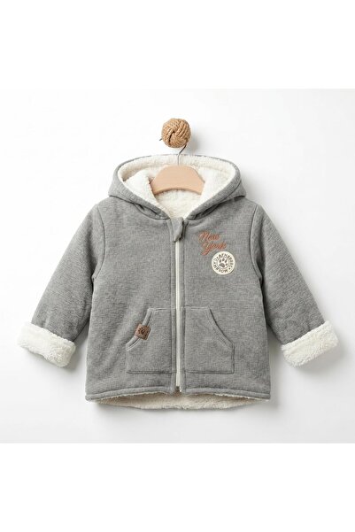BabyCosy Organic Wear سترة أطفال بغطاء للرأس مصنوعة من القطن العضوي بنسبة 100...