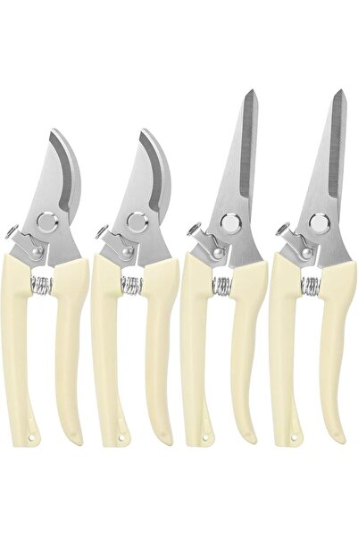Yelajoy 4 PACK Pruning Shears, Stainless Steel Garden Shears, Sharp Handhled ...