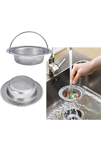 ASKIND Modern Stainless Steel Round Sink Strainer with Handle, Anti-Clogging ...