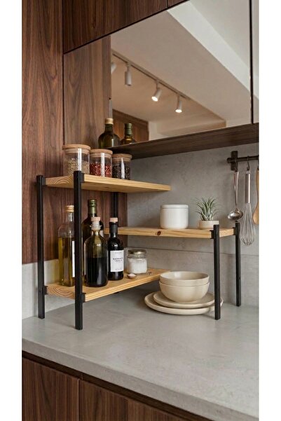 Minimal Home Tezgah Üstü Raf/Kahve Köşesi Ve Baharatlık Modern Raf Organizer