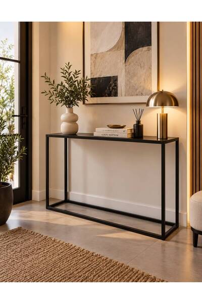 VELLORA DEKORASYON Metal Dresuar Konsol – Modern Dekoratif Antre ve Salon Dre...